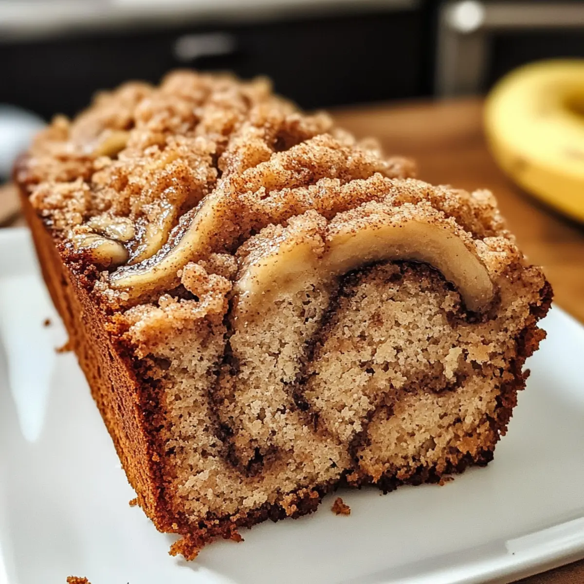 Veganes Zimt Strudel Bananenbrot mit Streuseln genieAen rrqpjb